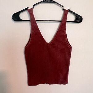 Burgundy tank